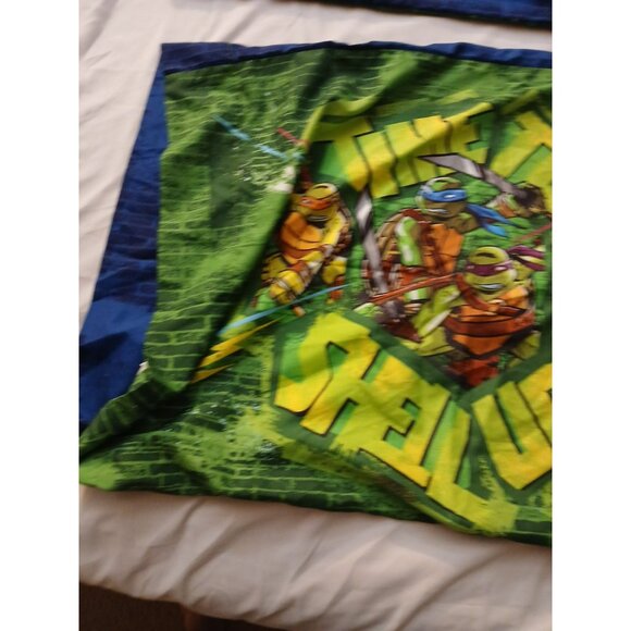 2013 Nickelodeon TMNT Full Size Flat Sheet And 2 Pillow Cases - Picture 9 of 15